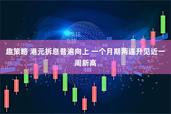 趣策略 港元拆息普遍向上 一个月期两连升见近一周新高