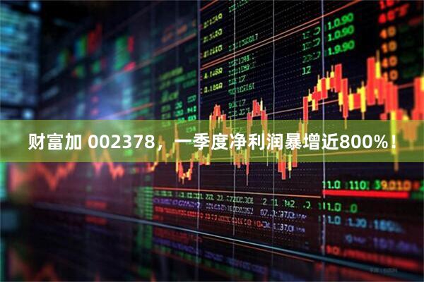 财富加 002378，一季度净利润暴增近800%！